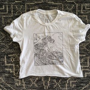 LAST CHANCE💥 great wave crop top tee